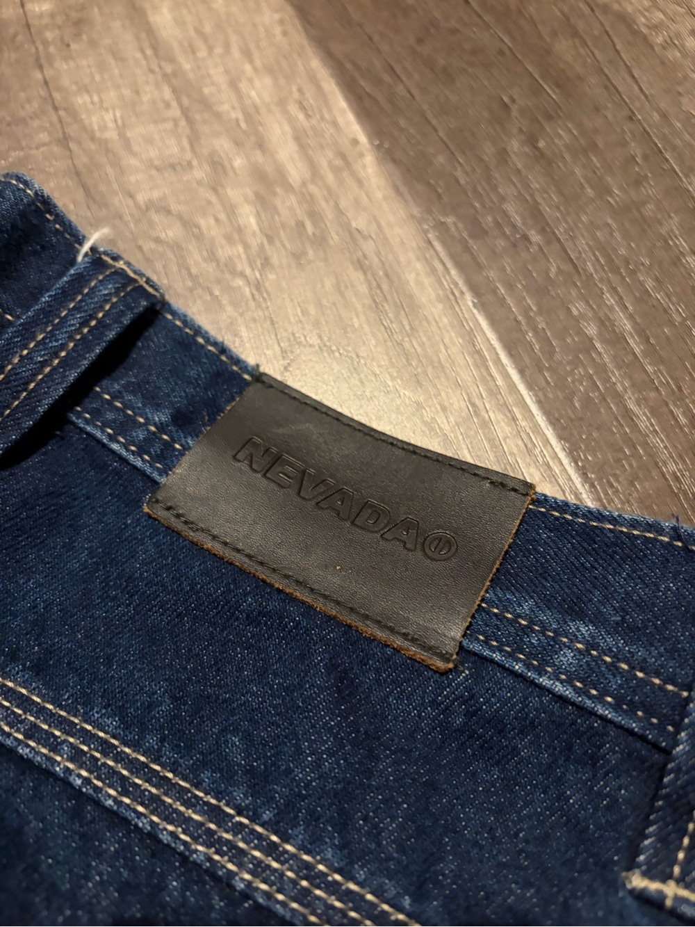 Nevada Baggy men’s faded dark blue carpenter jeans - Picture 2 of 5